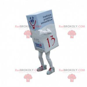 Mascot gigantische papieren pak. Gom mascotte - Redbrokoly.com